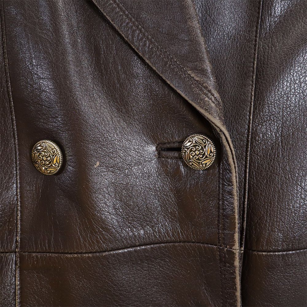 PIERRE BALMAIN ピエールバルマン　ラムレザーコート　茶系 ピエールバルマン 日本製 ラム レザーコート F ブラウン PIERRE