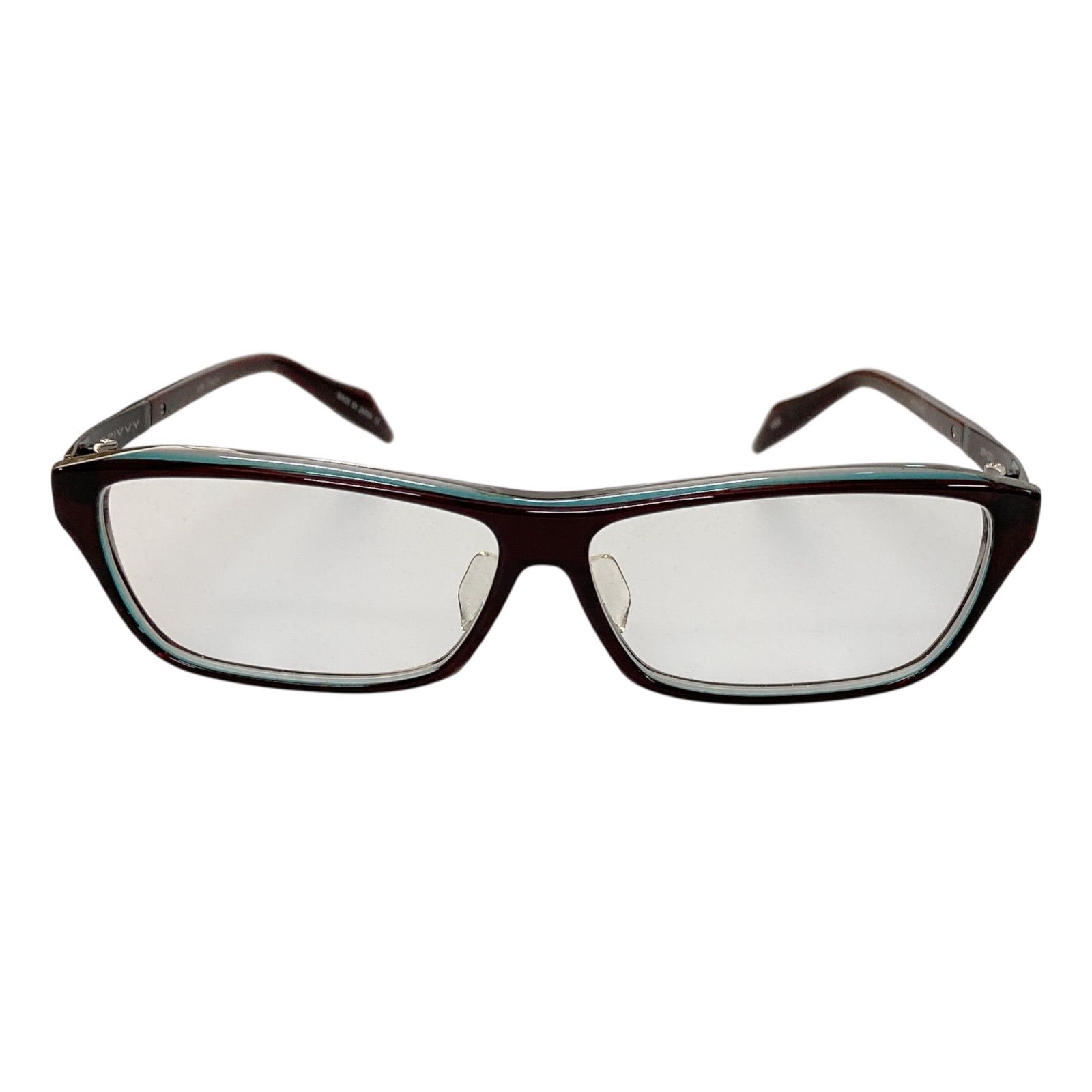 AT-184 SPIVVY メガネ 眼鏡 度なし ブルー ブラウン メンズ SP-1202