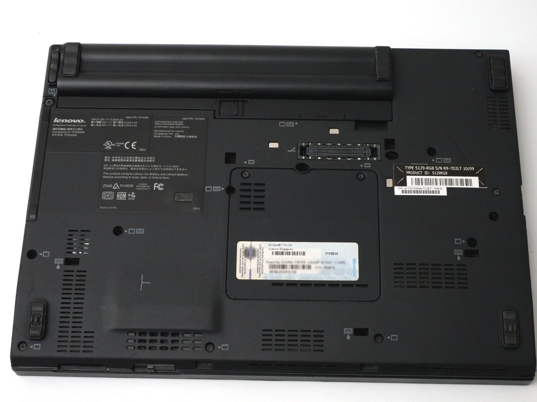 【中古】ThinkPad X201s i7 8GB SSD:128GB Windows10Pro