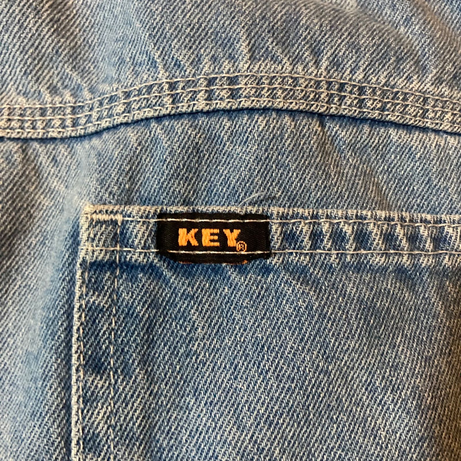 80s〜 KEY denim painter pants TALON ZIP / 80年代製 キー デニム