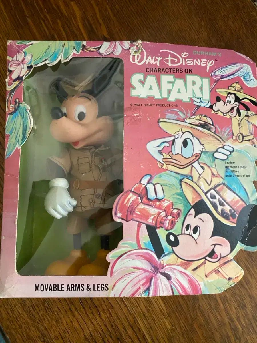 Disney ディズニー キャラクターズ オン サファリ 70s ヴィンテージ ミッキーマウス ねずみ フィギュア