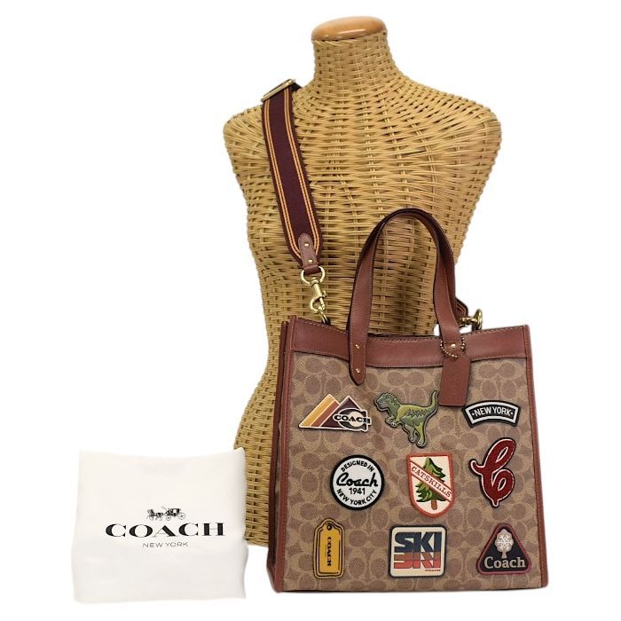 コーチ COACH フィールド トート シグネチャー キャンバス ウィズ 