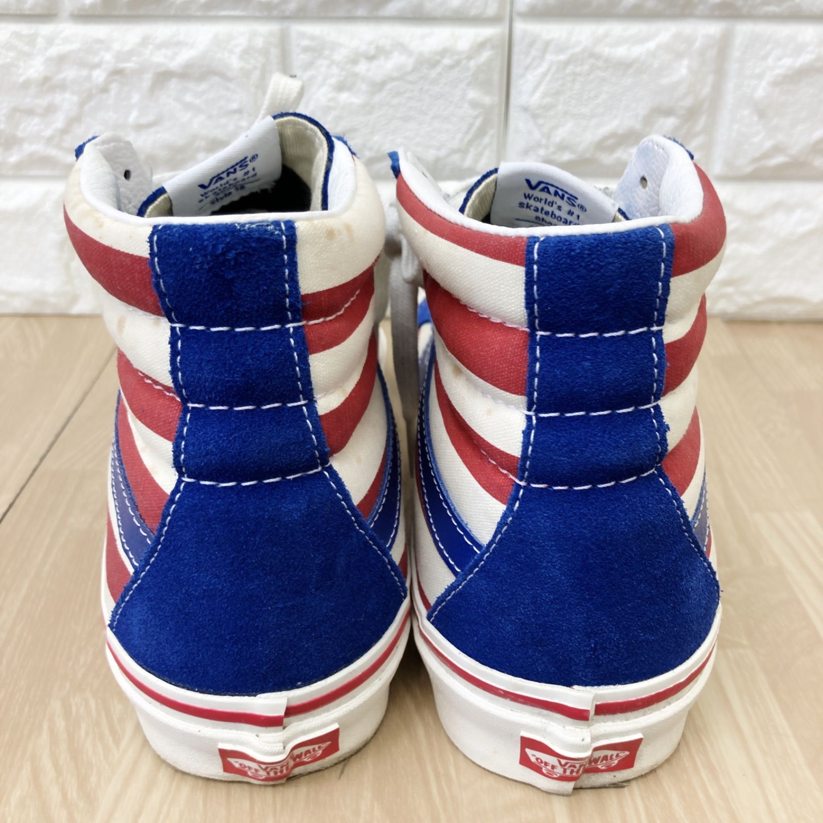 スニーカーバンズ　SK8-HI  レッド　メンズ　スニーカー