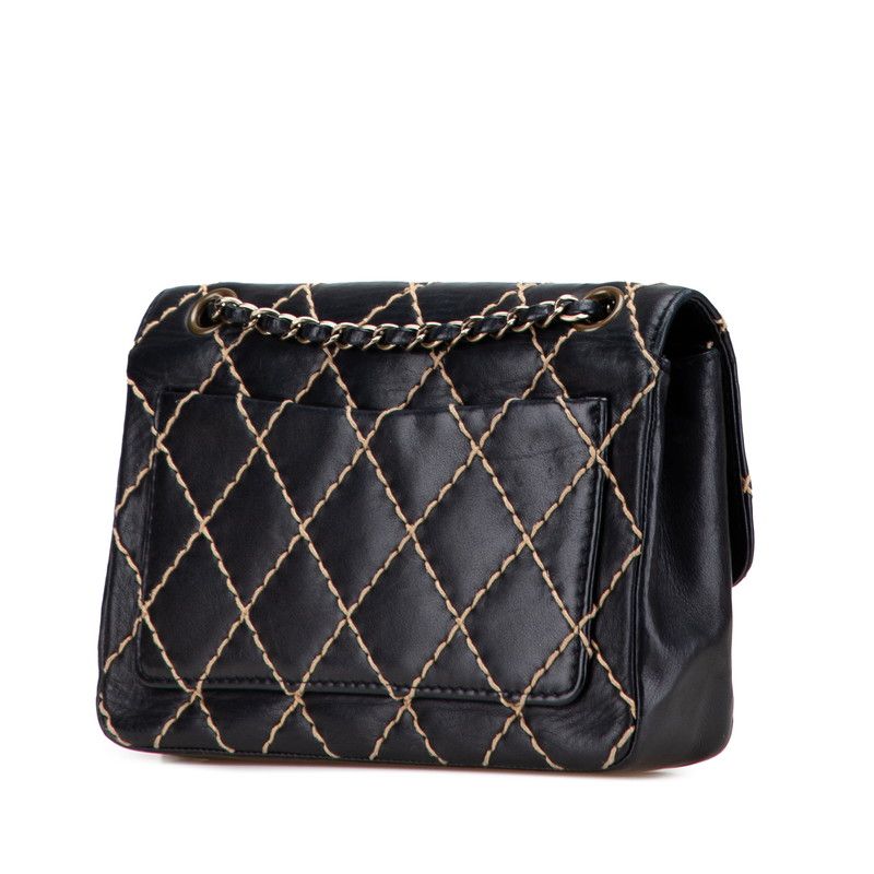 シャネル ラムスキン ココマーク ワイルドステッチ バッグ CHANEL シャネル マトラッセ ココマーク ワイルドステッチ