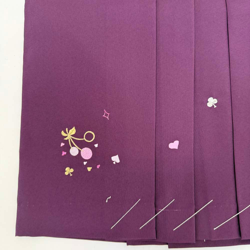 袴 2L size 紐下丈98cm 行灯袴 卒業袴 女性用袴 anan ぼかし 刺繍