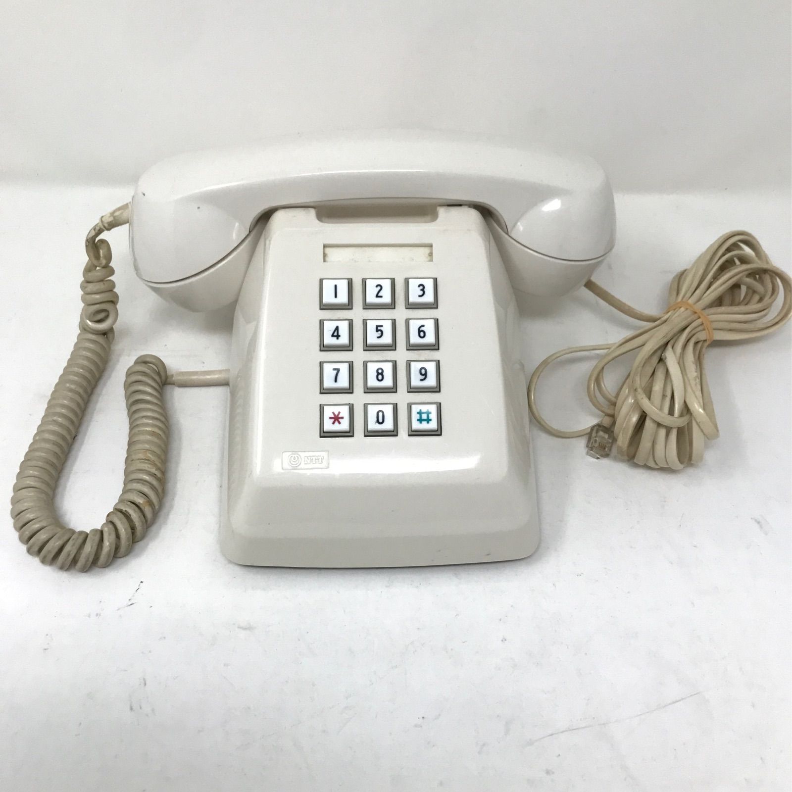 【動作未確認】NTT プッシュボタン式電話機 601-P 日本電信電話株式会社 昭和レトロ アンティーク レトロ インテリア
