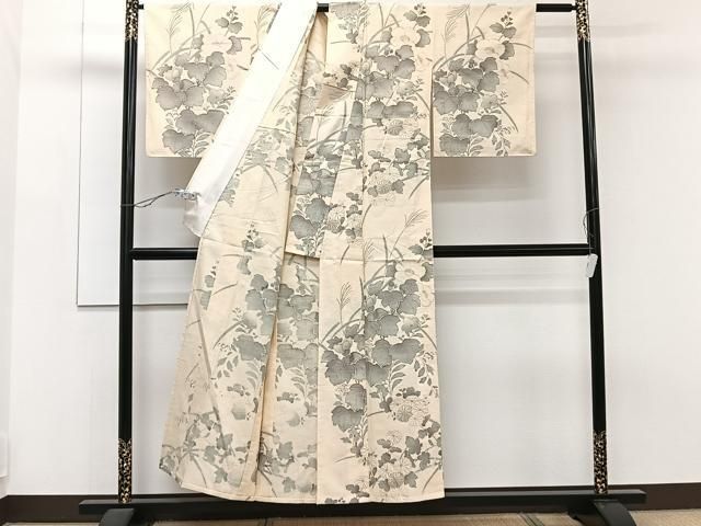 平和屋着物○小千谷紬 百柄 正絹 逸品 未使用 CAAW3833vf 平和屋着物