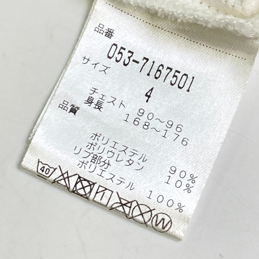 サイズ：4 PEARLY GATES パーリーゲイツ ハーフジップ 半袖Tシャツ