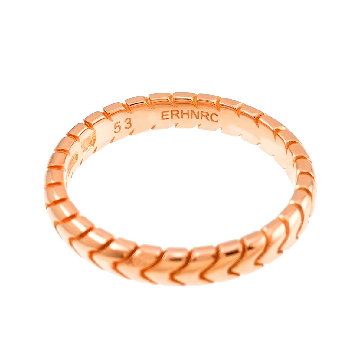 ブルガリ BVLGARI スピガ #53 リング K18 PG ピンクゴールド 750 ブルガリ BVLGARI スピガ #53 リング K18 PG ピンクゴールド 750