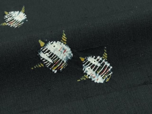 平和屋本店□極上 十日町 名門青柳謹製 手座繰り 赤城紬 草木染 都々見