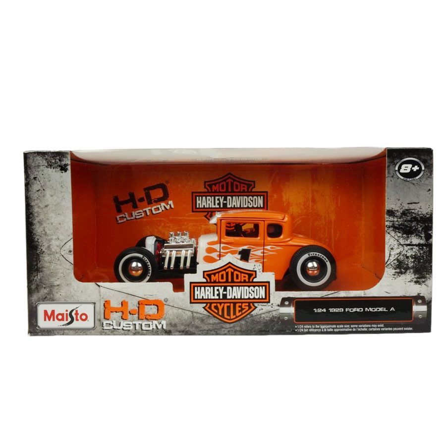 新品 1/24 箱入り ミニカー MAISTO 1:24 1929 FORD MODEL A HARLEY