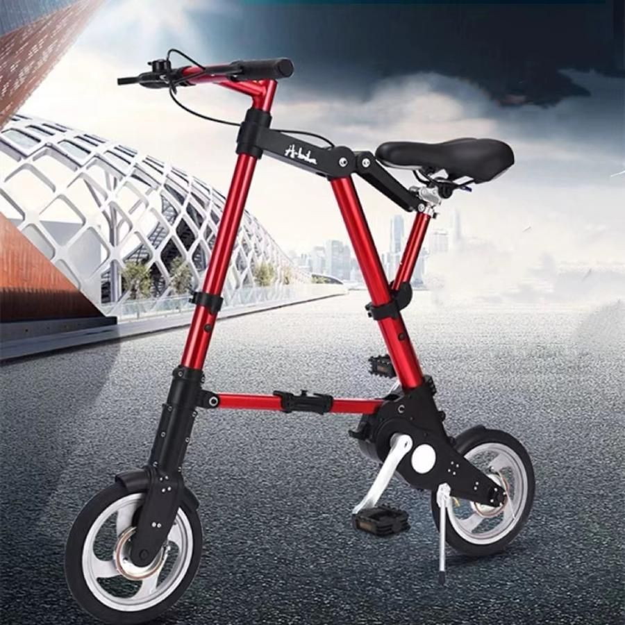 品質保証 折りたたみ自転車 チューブレス 軽量 折りたたみ 自転車 超軽量 ブラック 折り畳み 8インチ フォールディングバイク 折り畳み自転車 超小型