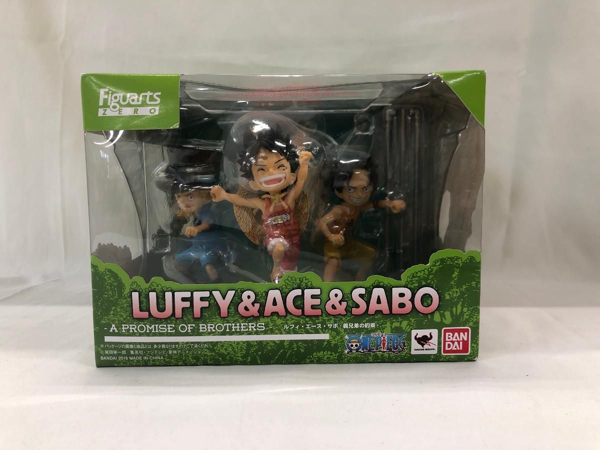 【未開封】フィギュアーツZERO ONE PIECE ルフィ・エース・サボ -義兄弟の約束- 約90mm PVCu0026ABS製 フィギュア