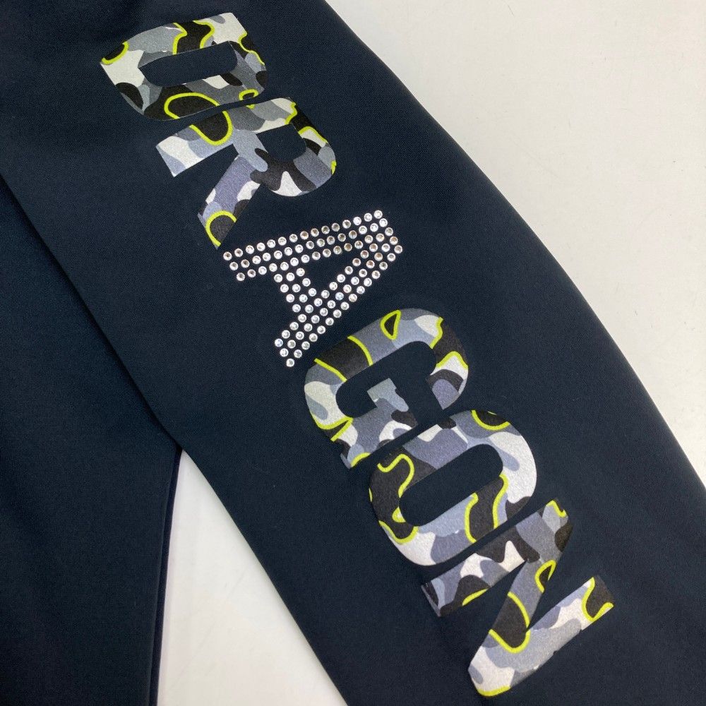サイズ：3 DANCE WITH DRAGON ダンスウィズドラゴン  ハーフジップ 長袖Tシャツ 切替迷彩 カモフラ柄 ブラック系 [240101442624] ゴルフウェア メンズ ストスト DANCE WITH DRAGON ダンスウィズドラゴン ハーフジップ 長袖T