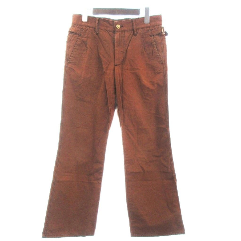 ボッテガヴェネタ BOTTEGA VENETA チノパン ワークパンツ ジッパーフライ コットン 茶 ブラウン 44 AA