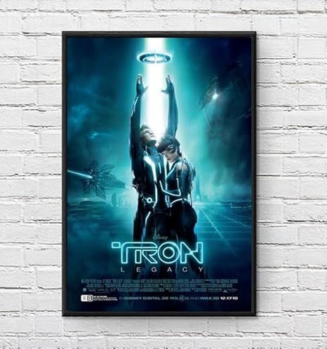 フレーム付-黒-】映画ポスター トロン レガシー Tron Legacy A3