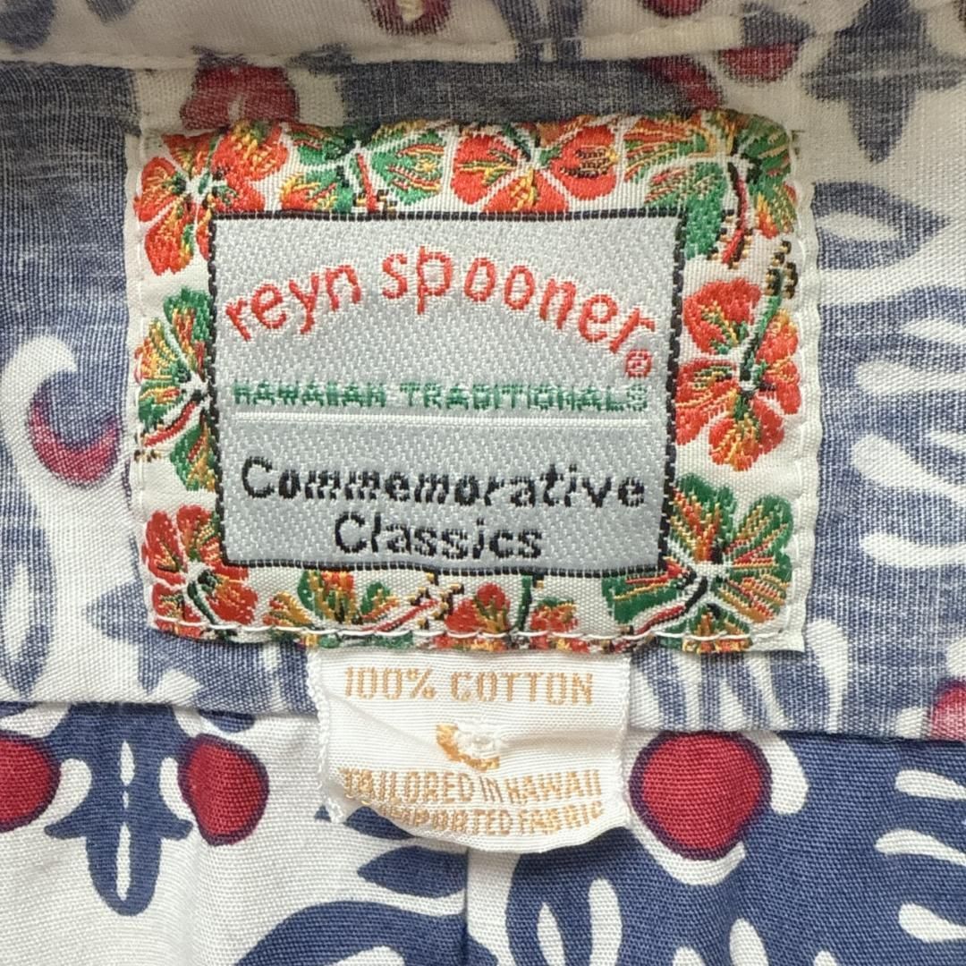 REYN SPOONER プルオーバー ハーフボタンコットンハワイアンシャツ L WWW_OLIVIERBERNSTEIN_COM