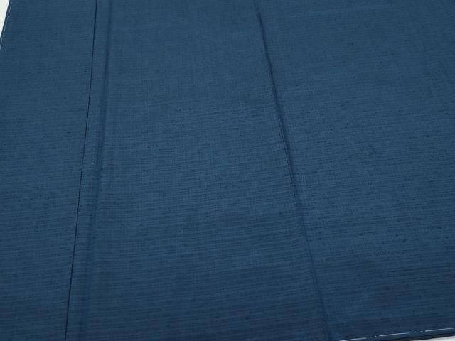 平和屋着物●男性　生つむぎ　アンサンブル　濃紺色　証紙付き　正絹　逸品　未使用　CAAT6825vf 平和屋着物○男性 生つむぎ アンサンブル 濃紺色 証紙付き 正絹 逸品