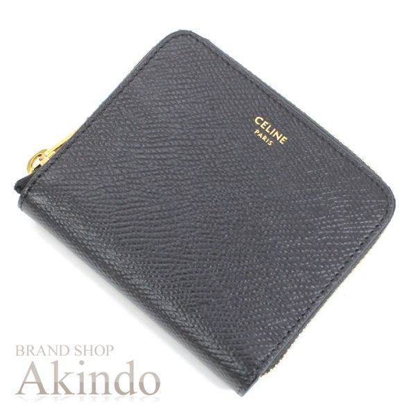 新品同様】セリーヌ 二つ折り財布 ラウンドファスナー スモール ジップ 