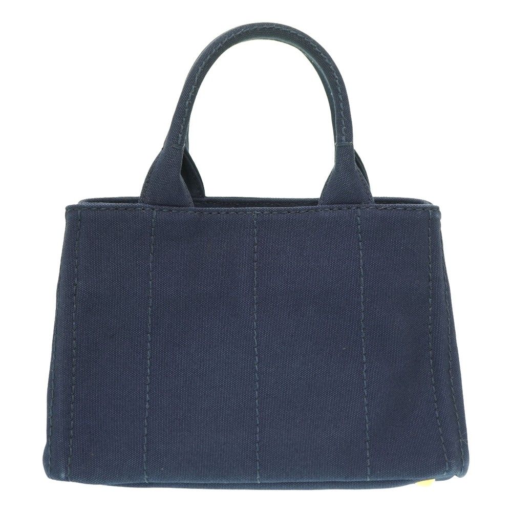 PRADA ネイビー トートバッグ ストラップ付き