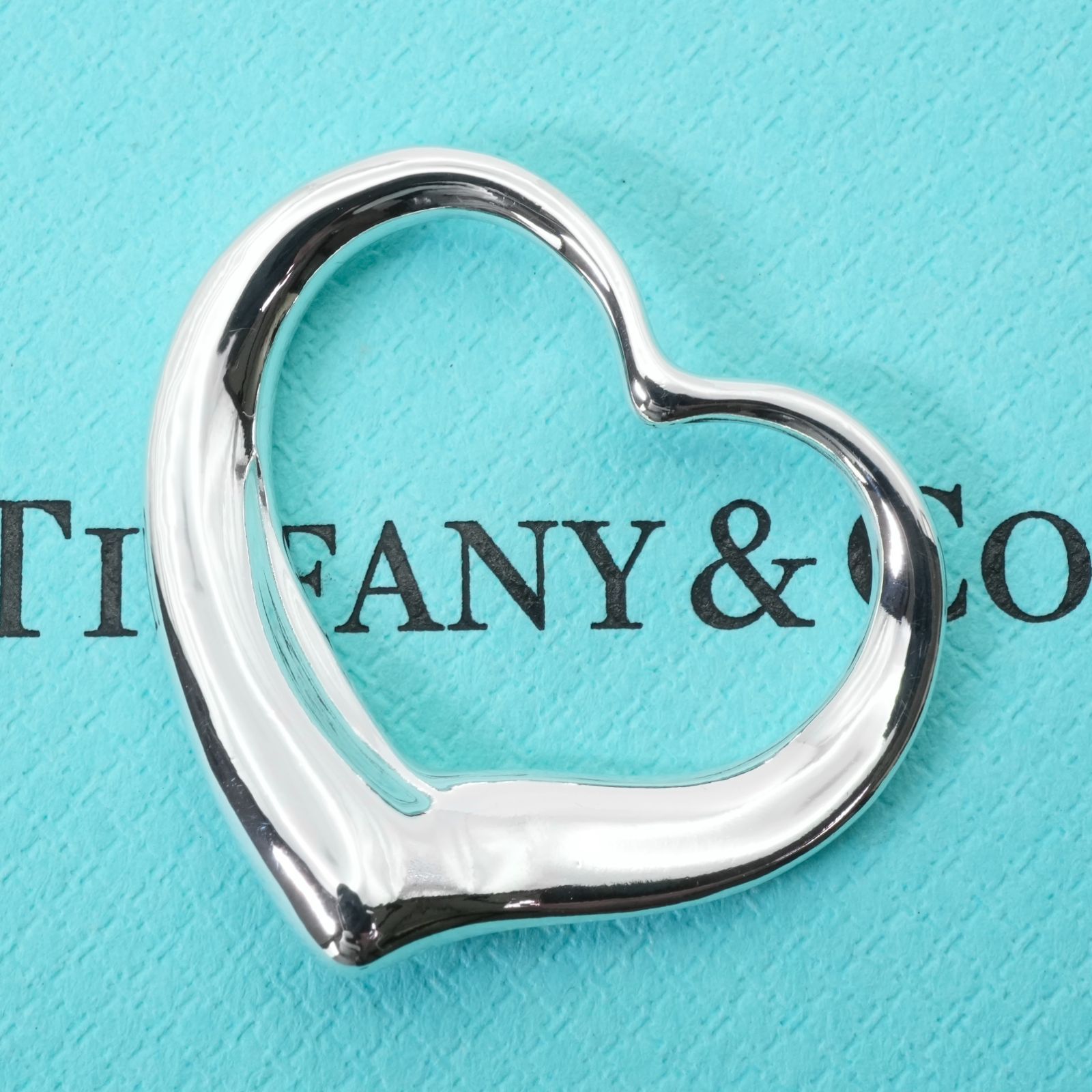 お値下げ❗極美品TIFFANY & Co. ティファニー オープンハート 極美品 ティファニー XL オープンハート ネックレストップ/25