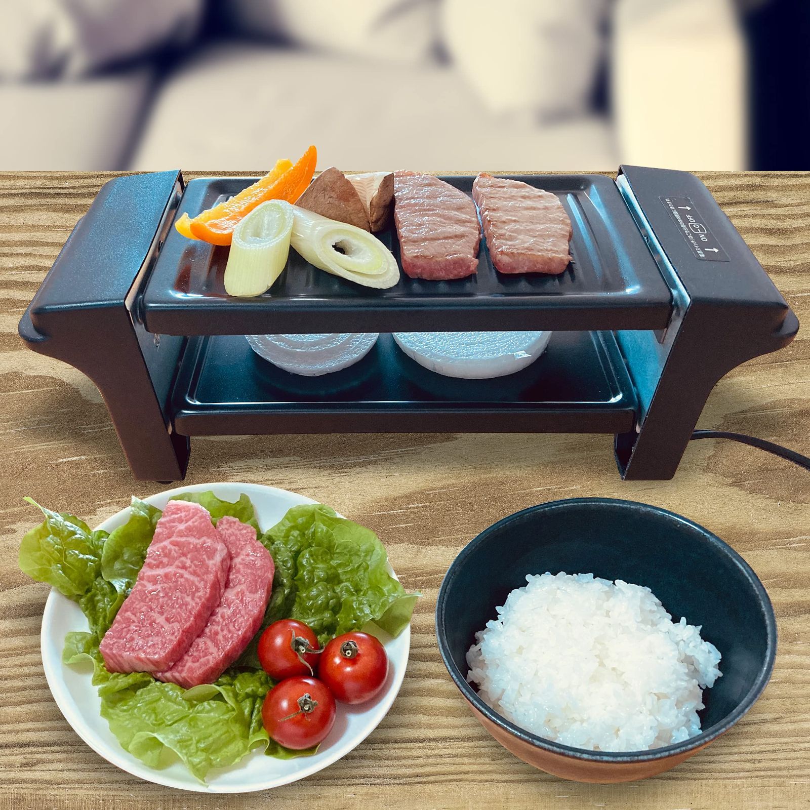 数量限定】applife お一人 焼肉プレート | 家呑み 晩酌 に最適 電気式 卓上コンロ 取り外しできる プレート 水洗い可能 お手入れ簡単 焼肉  プレート 焼肉ホットプレート 焼肉コンロ お手軽 コンパクト - メルカリ