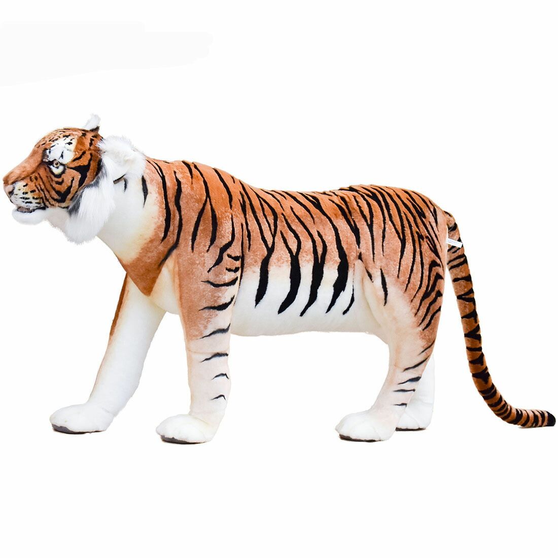 HANSA 6592 トラ130 全長：130cm TIGER JACQUARD STA BH6592  ぬいぐるみ ハンサ 動物 犬 猫 鳥 うさぎ ペンギン アニマル 置物 人形 フィギュア 大きい 実物大 大型