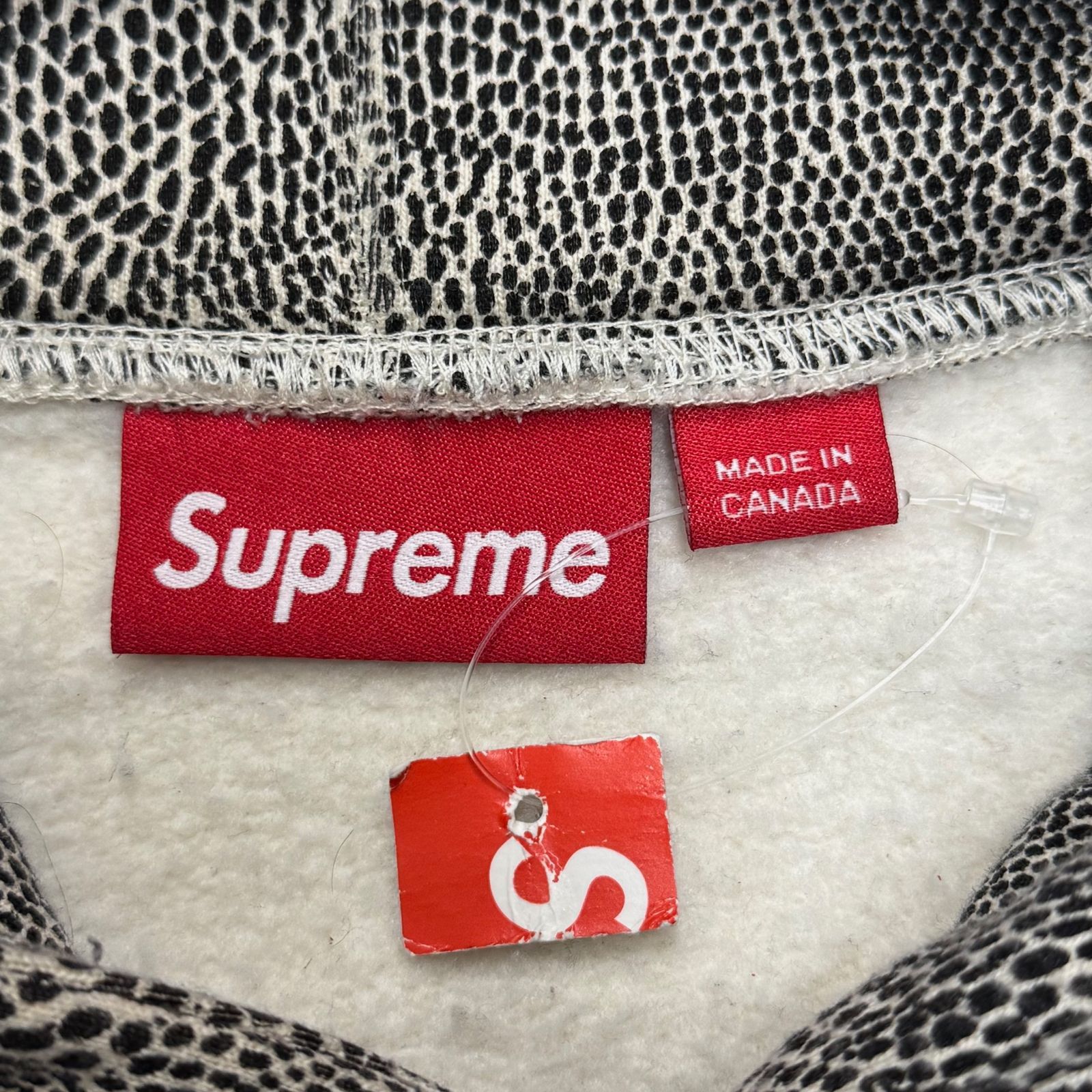 Supreme 25SS Snakeskin Small Box Hooded Sweatshirt スネーク