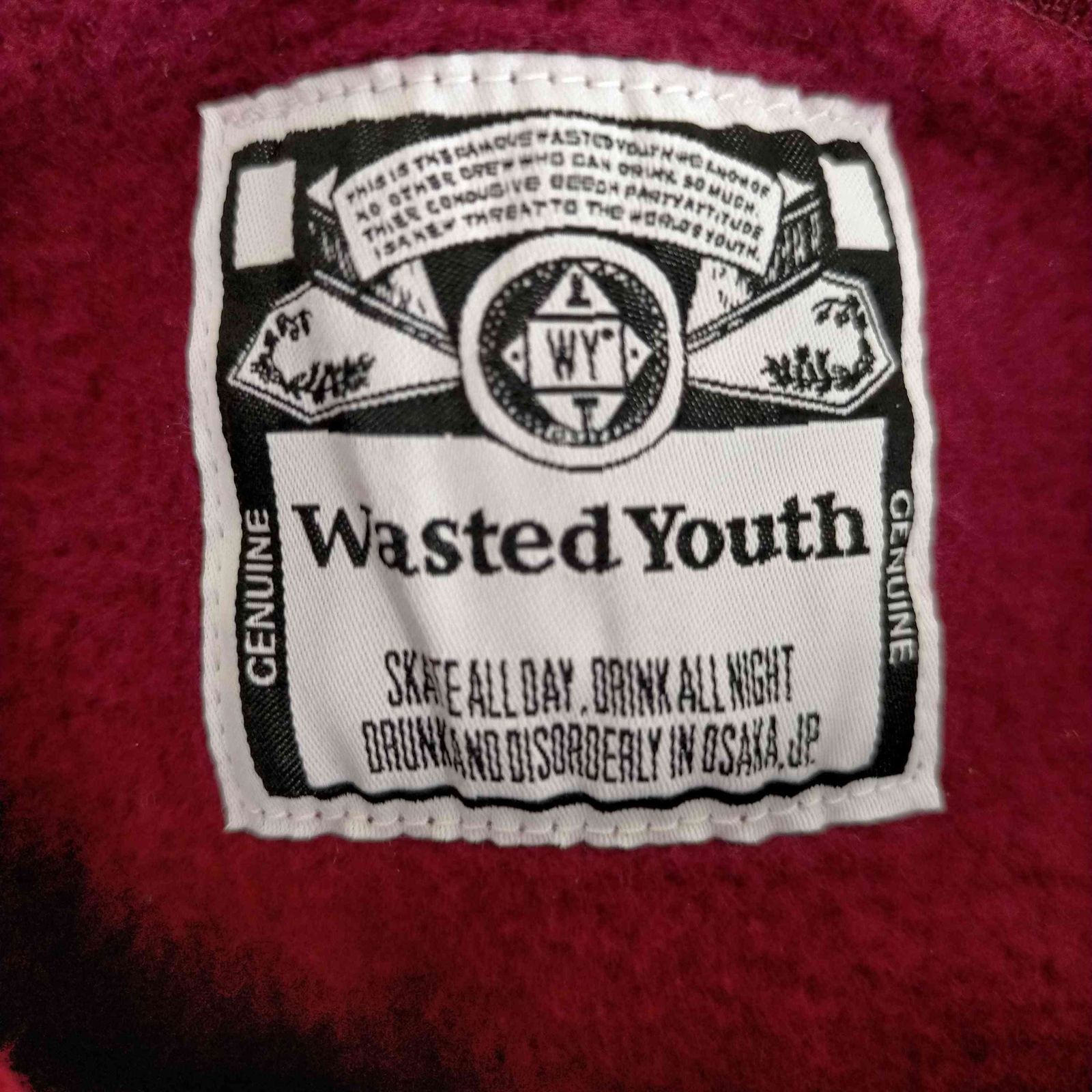 ウェイステッドユース WASTED YOUTH HEAVY WEIGHT HOODIE  メンズ import：XL 