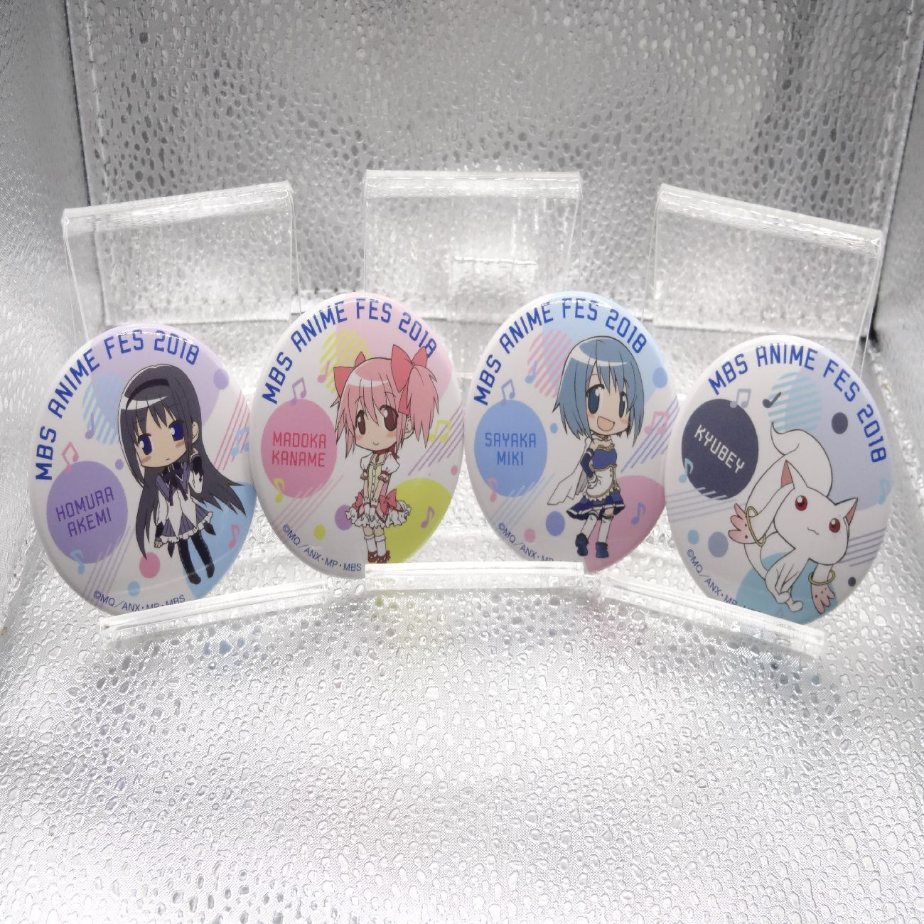 MBS ANIME FES 2018 まどマギ 缶バッジ 4種セット 鹿目まどか