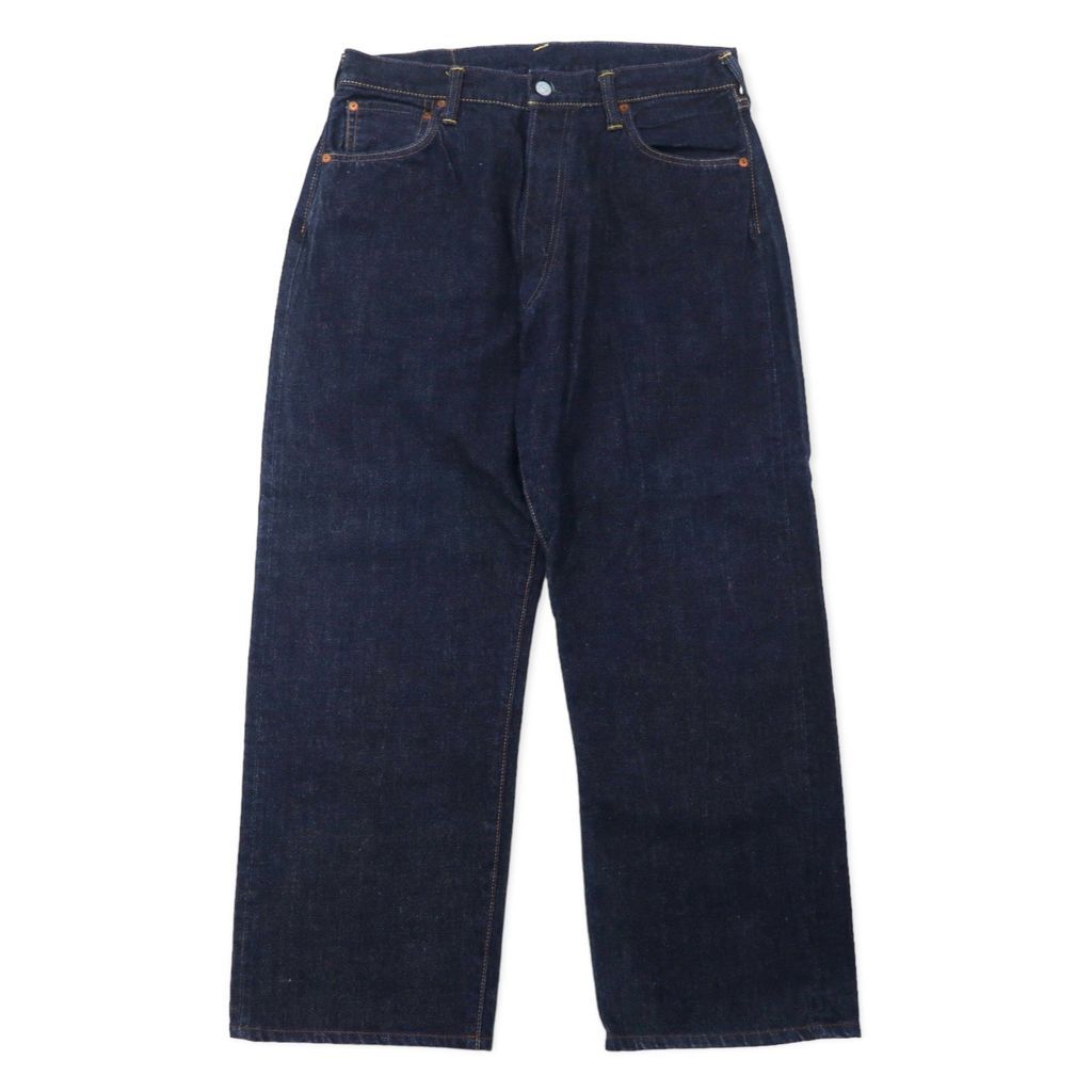 希少EVISU 日本製 赤耳 セルビッチデニムパンツ EVISU セルビッチ デニムパンツ 34 ブルー 濃紺 赤耳 錦鯉 刺繍