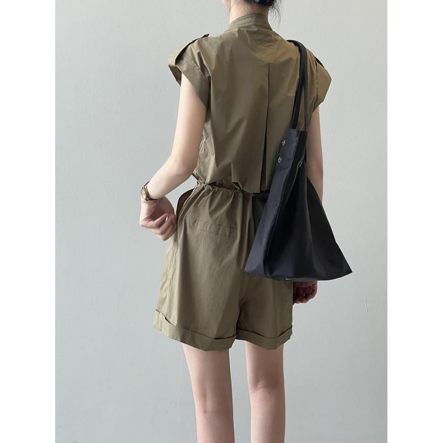 体型カバー 半袖つなぎ