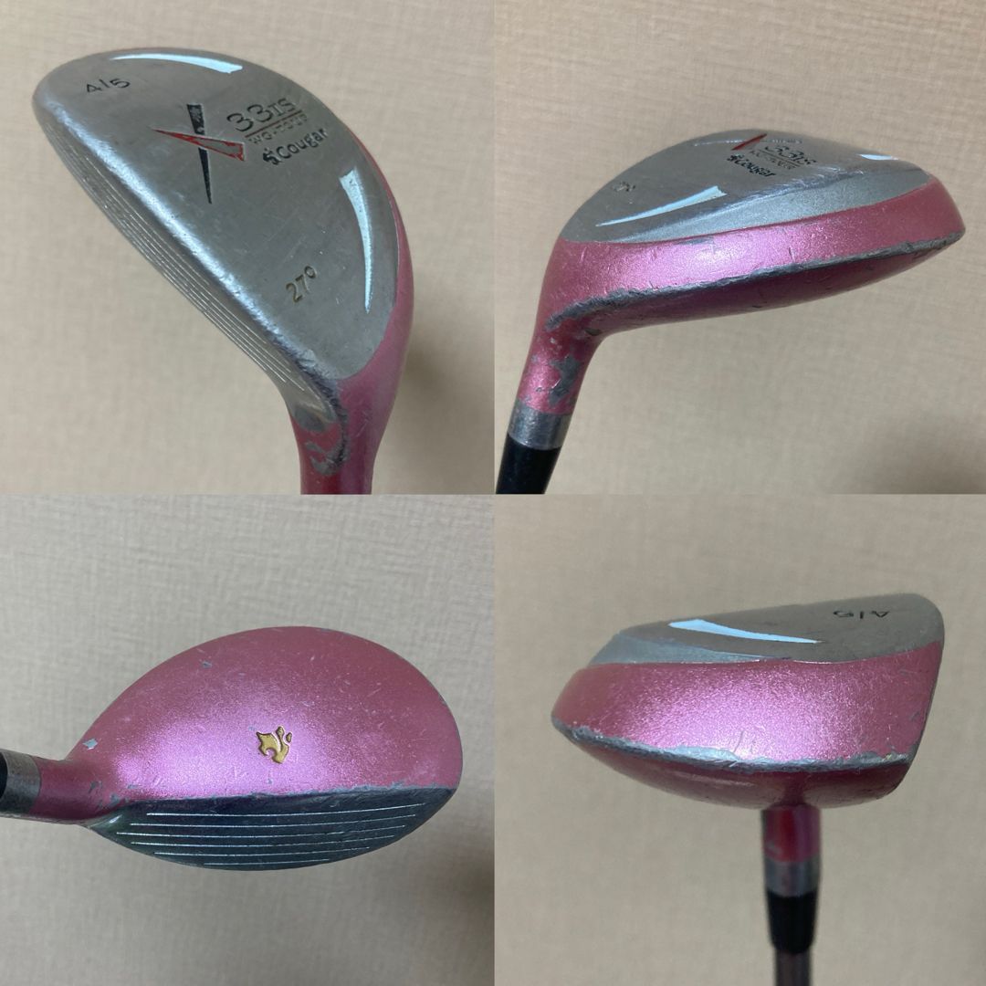 クーガー Cougar 33IS ゴルフセット 11本 左 レディース L クーガー Cougar 33IS ゴルフセット 11本 左 レディース L レフティ