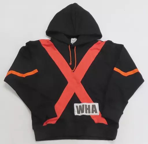 中古】衣類 爆豪勝己モデル コラボパーカー ブラック×オレンジ