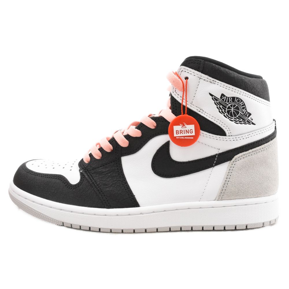 NIKE (ナイキ) AIR JORDAN1 RETRO HIGH OG Bleached Coral 555088-108 エアジョーダン1 ブリーチド コーラル ハイカットスニーカー グレー US10/28cm