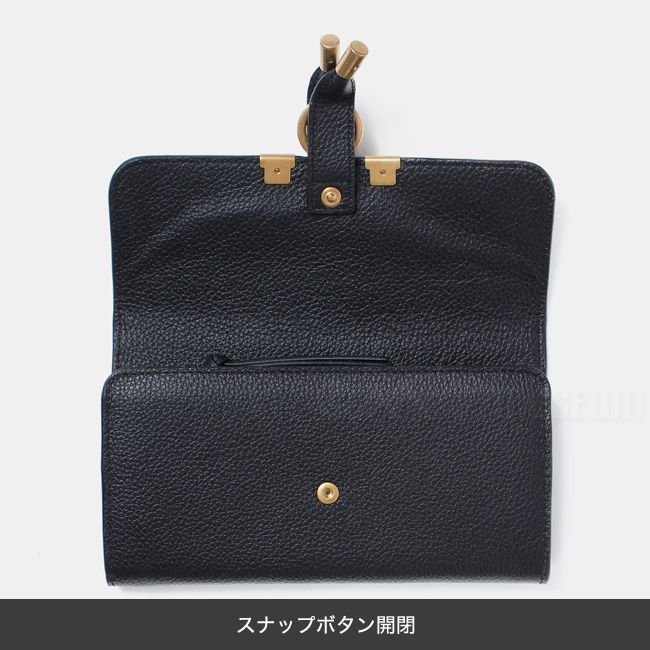 新品未使用】Chloe クロエ レディース 財布 長財布 ブラック MARCIE