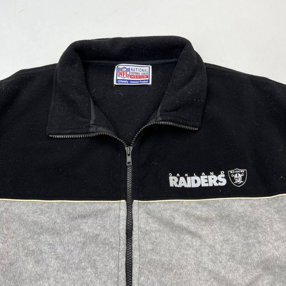 NFL ☆ RAIDERS レイダース ジップアップ フリース ジャケット 