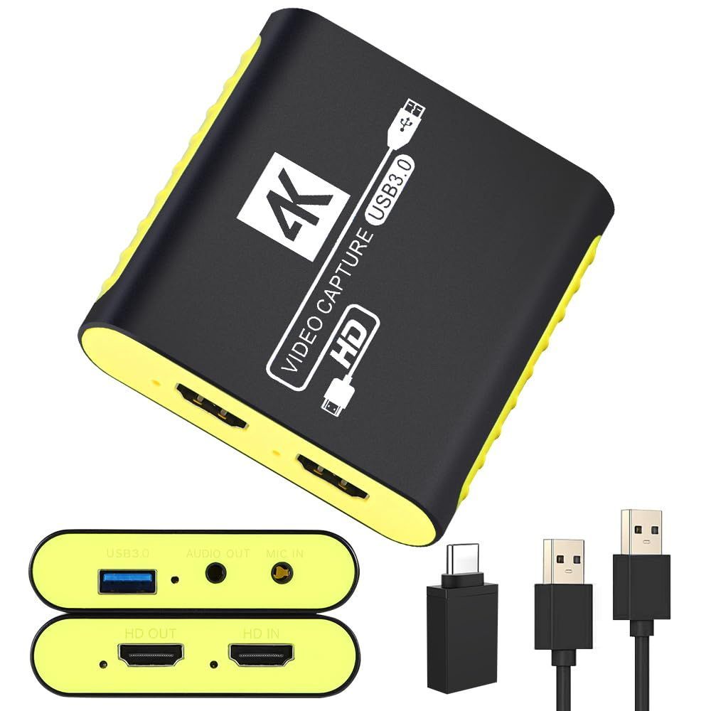 数量 - 4K - 30Hz入力 パススルー対応 60FPSビデオ録画 PS5 PS4 Xbox PCなどのゲーム機対応 1080P - - YUY2サポート OBS Potplayer XSplitなどの配信ソフト対応 USB3.0 対応 - 2 Ma