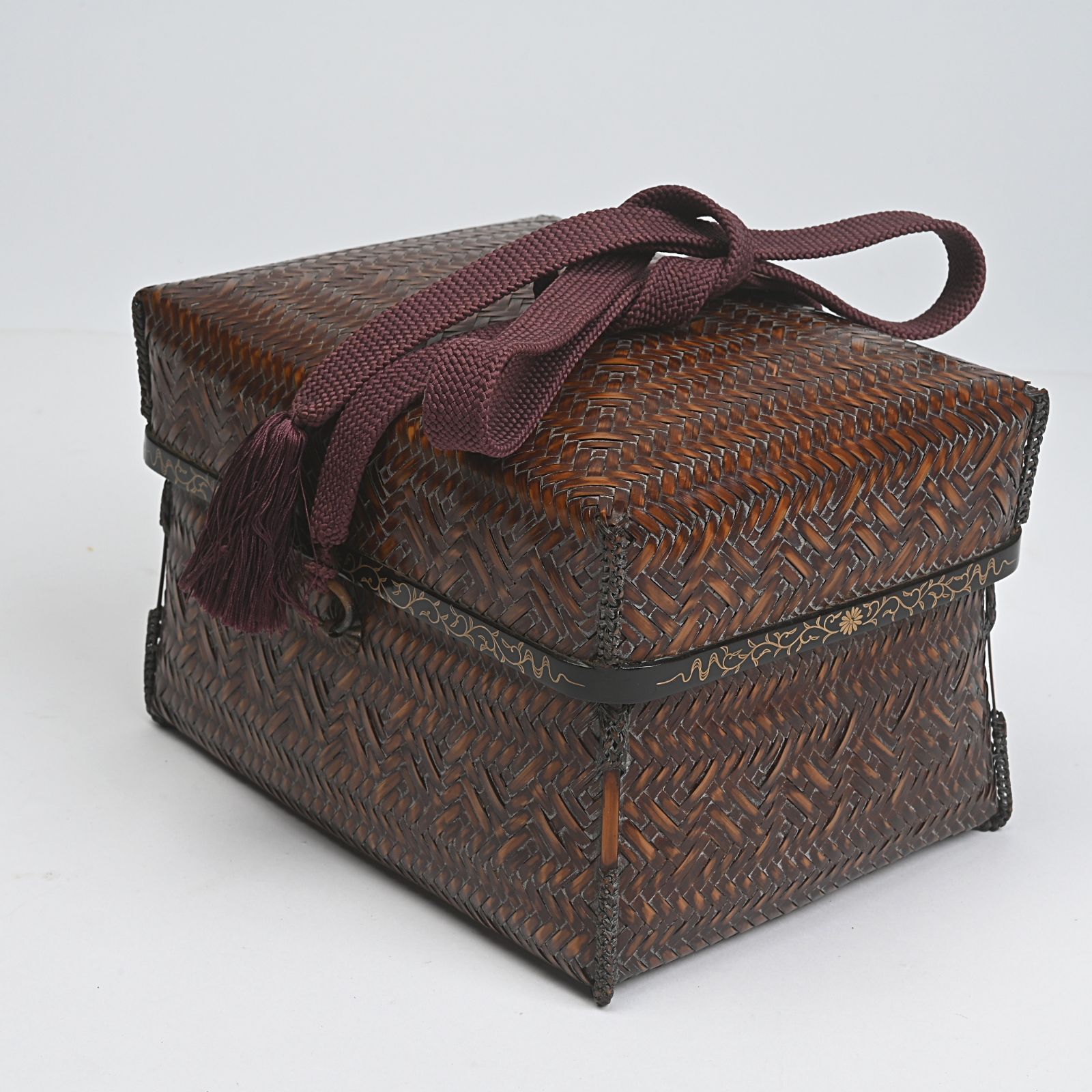 茶籠 御所籠 茶道具セット 振出、茶筅筒、茶入、茶巾箱、茶杓、帛紗