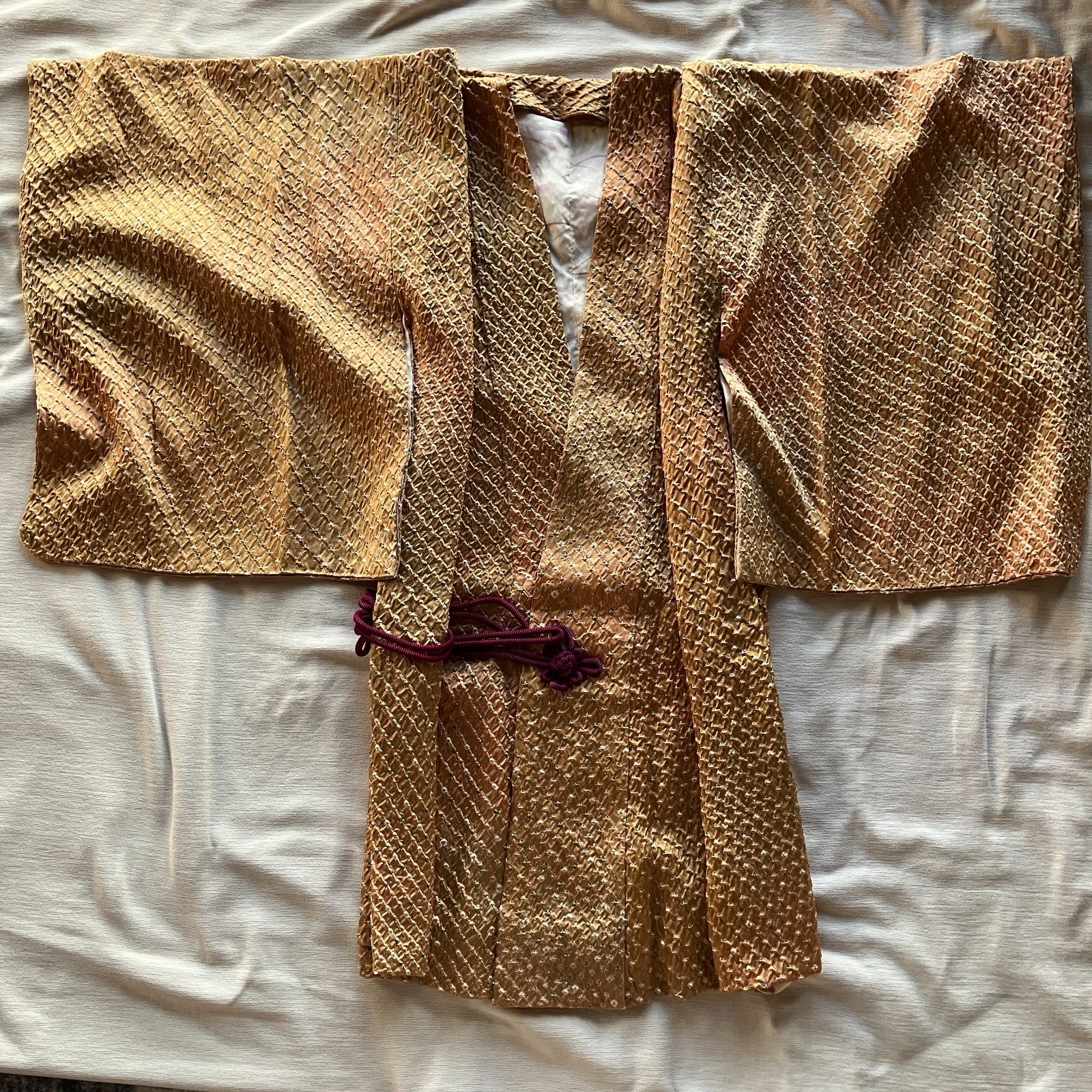 【きものまとめ売り】絞り着物9枚　リメイク素材　ハンドメイド向け kimono jacket 絞り羽織3点おまとめ 着用可 古布 リメイク
