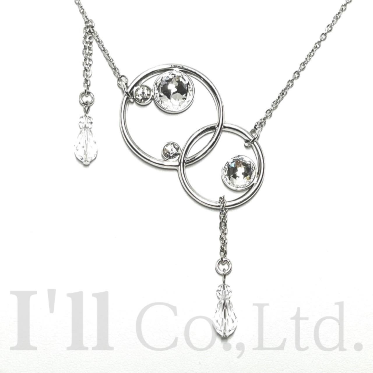 値下げ！SWAROVSKI スワロフスキー インターロッキング サークル 