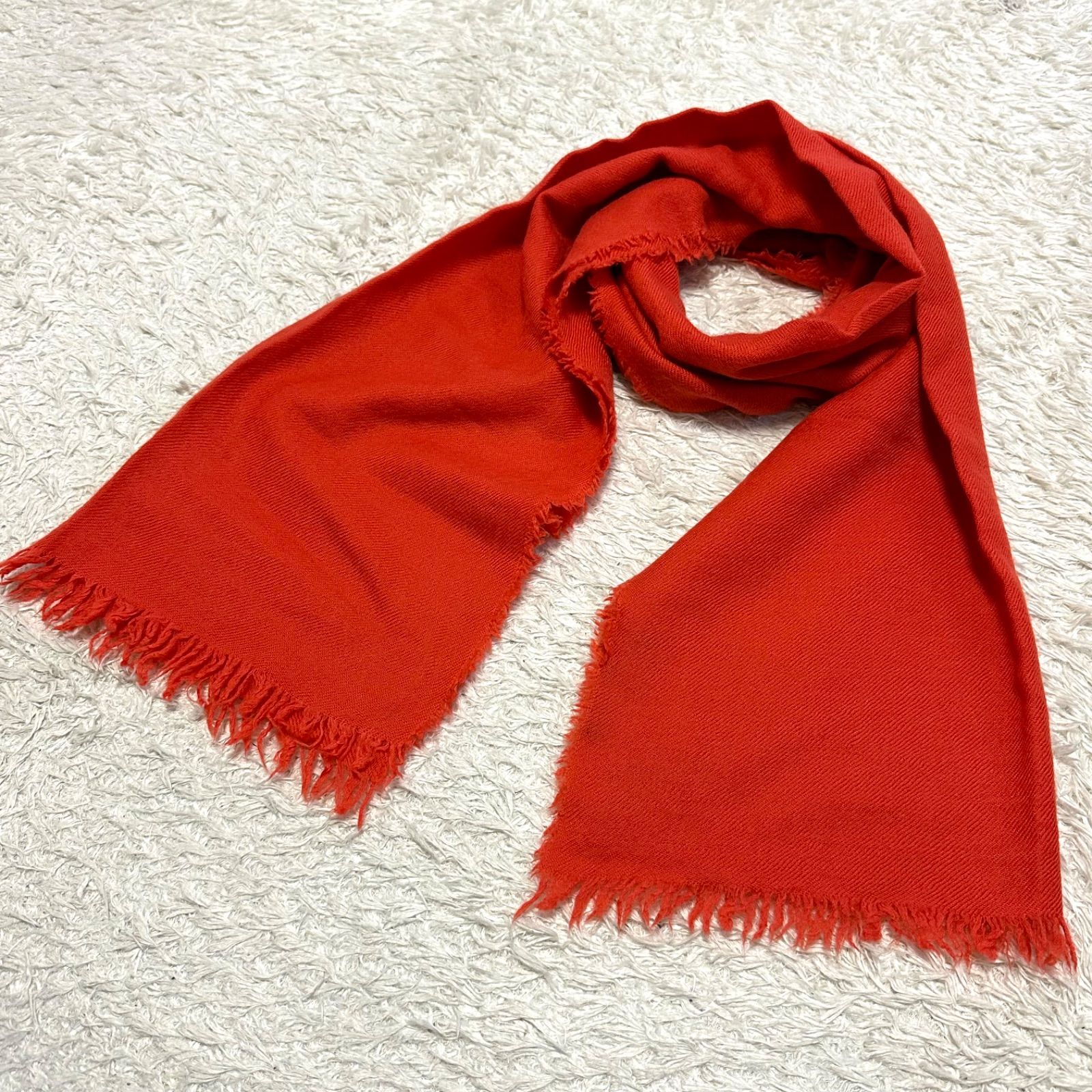 BOTTEGA VENETA ボッテガヴェネタ マフラー カシミヤ オレンジ系