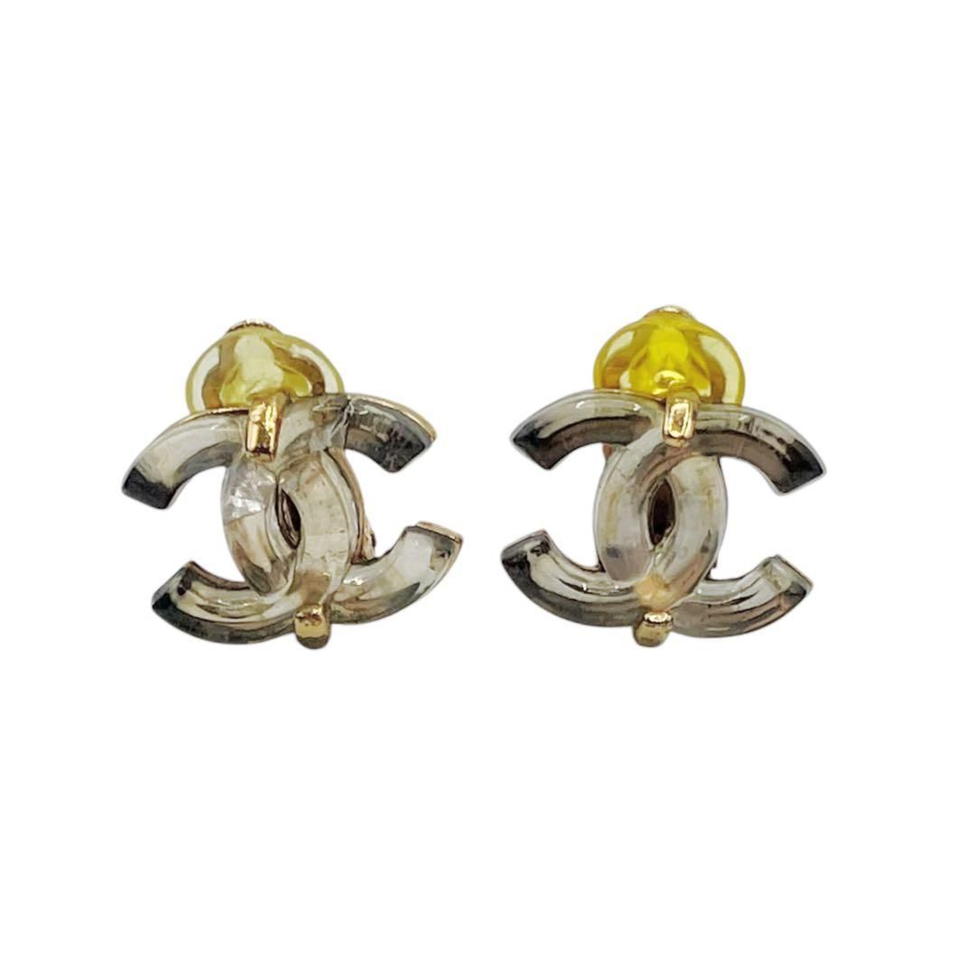 シャネル 02A ココマーク クリア イヤリング