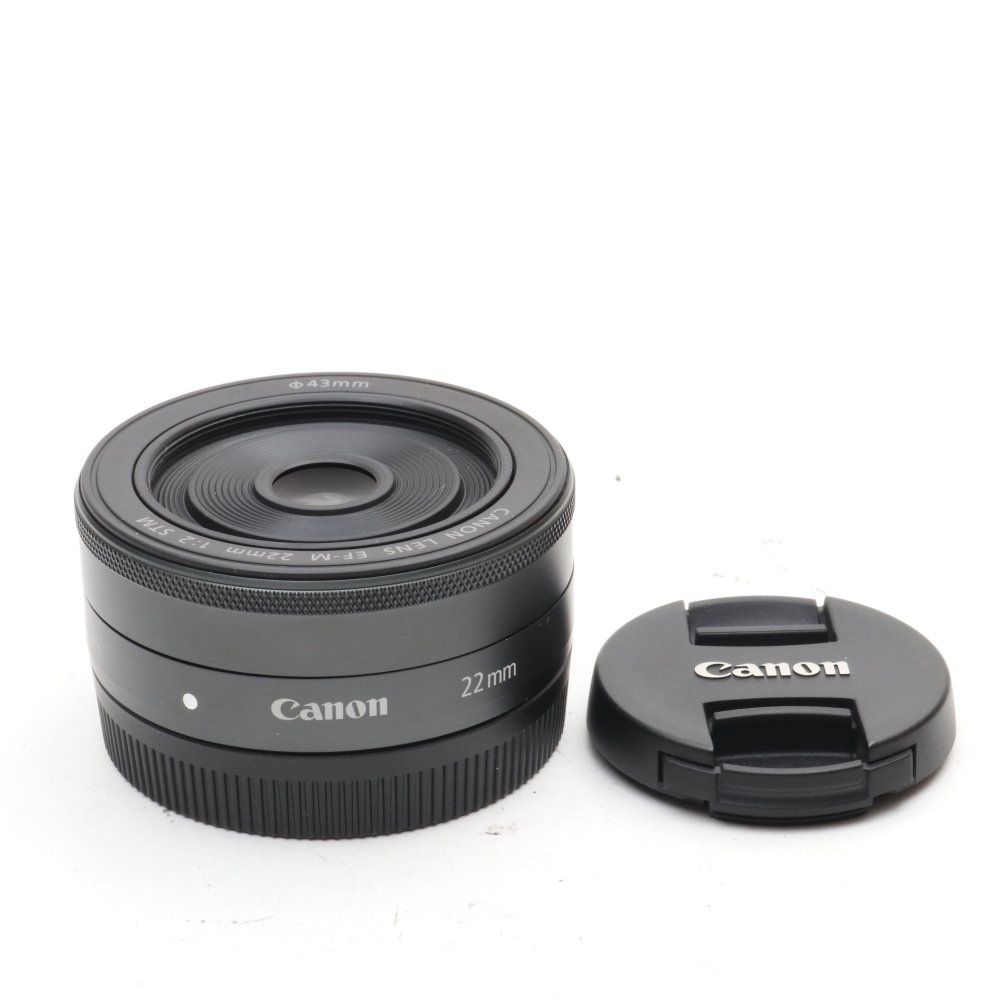 キヤノン Canon 単焦点広角レンズ EF-M22mm F2 STM ミラーレス一眼対応 キヤノン EFマウント ブラック 黒色