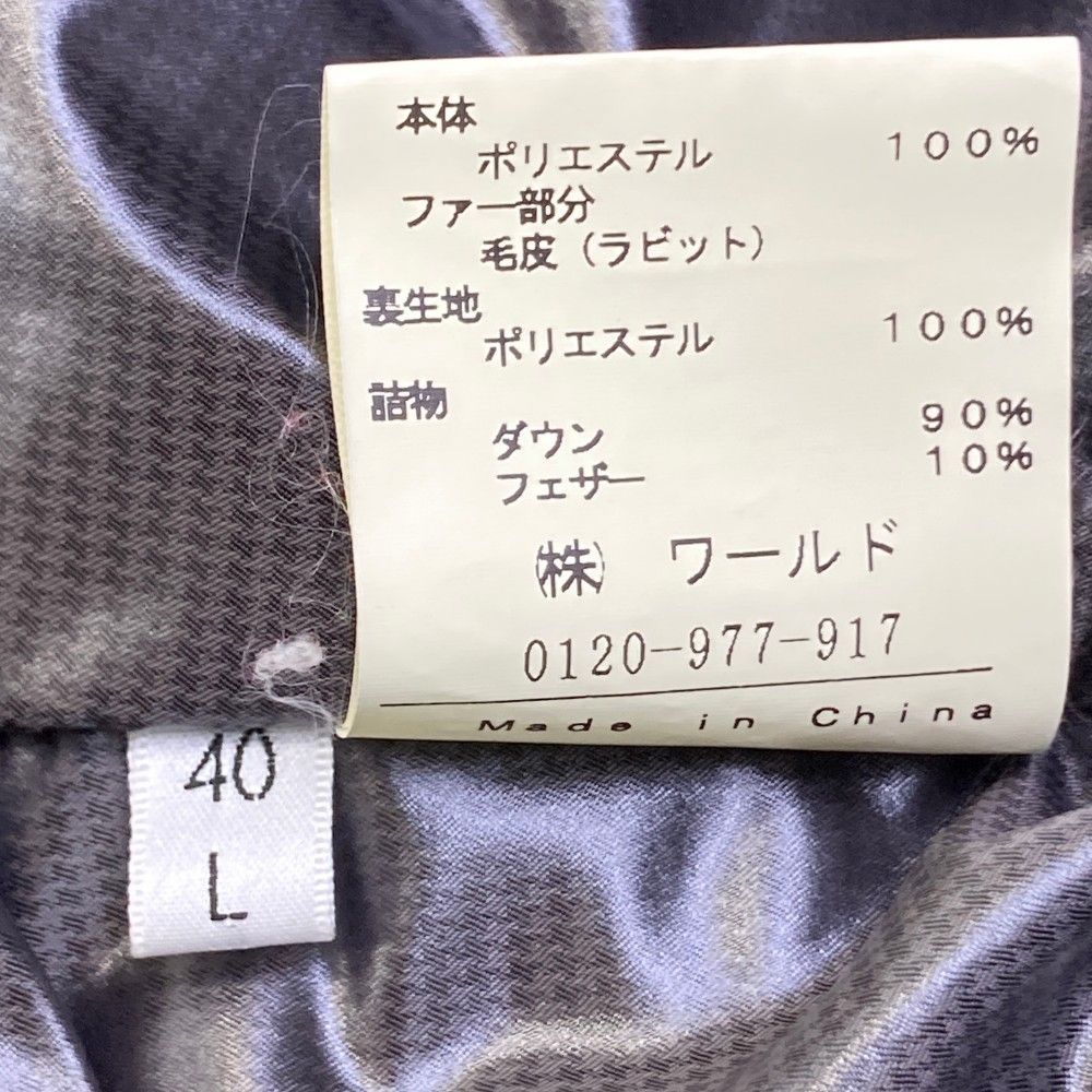 サイズ：40 L COUP DE CHANCE GOLF クードシャンスゴルフ ファー付