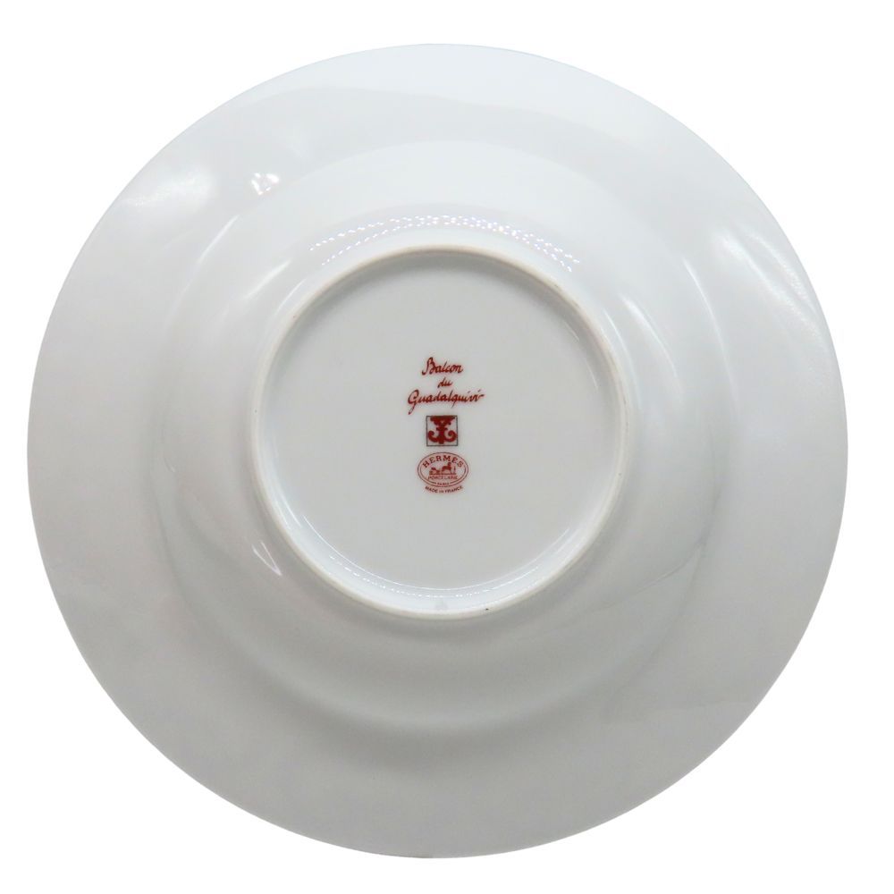 HERMES エルメス ガダルキヴィール スーププレート レッド 2枚セット スープ皿 中皿 洋食器 皿 食器 テーブルウェア 白 ホワイト 赤 ヨット A2503413 無料ギフトラッピング承ります