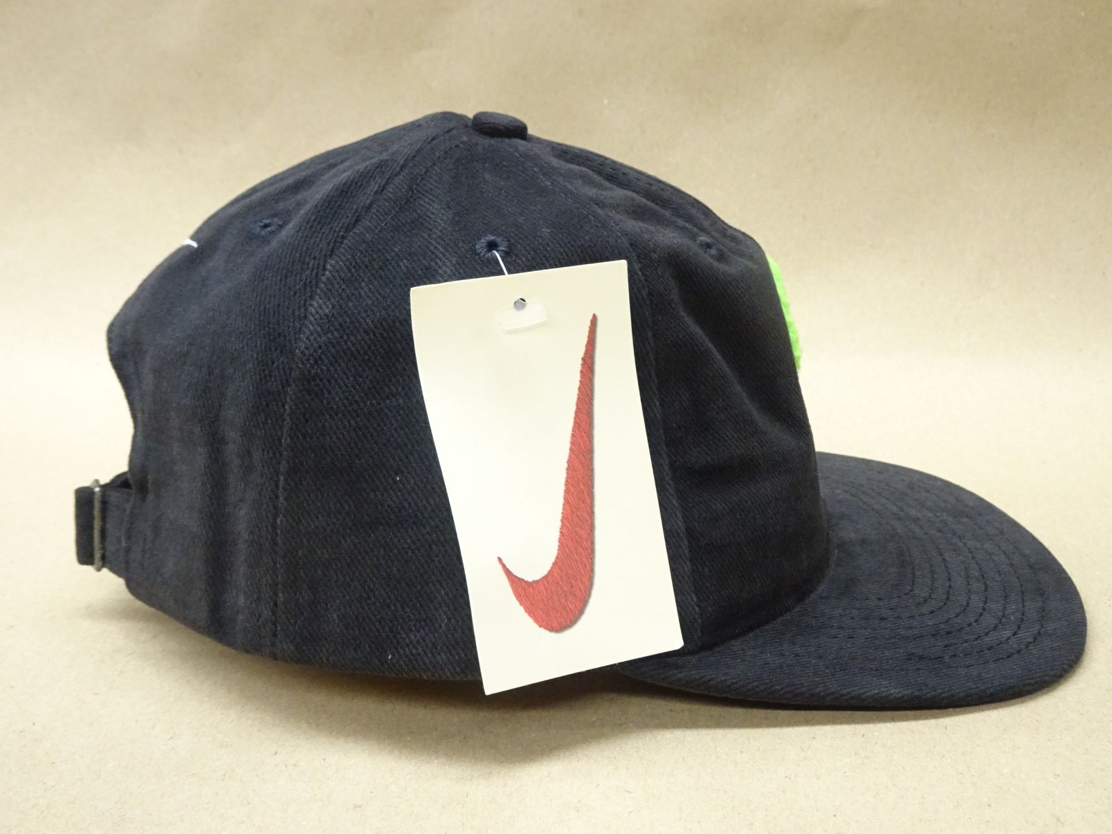 ホ*ン様 NIKE 90’s ロッドマン ヴィンテージ キャップ 黒 緑 USA NIKE 90's ロッドマン ヴィンテージ キャップ 黒 緑 USA製 未