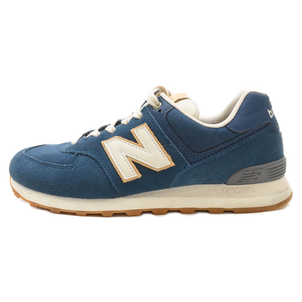 New Balance (ニューバランス) スエード ローカットスニーカー ブルー US10.5/28.5cm ML574OUB