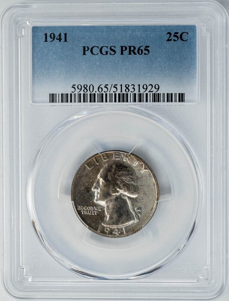 1941 Washington Quarter 25c PR65 PCGS 944626-10