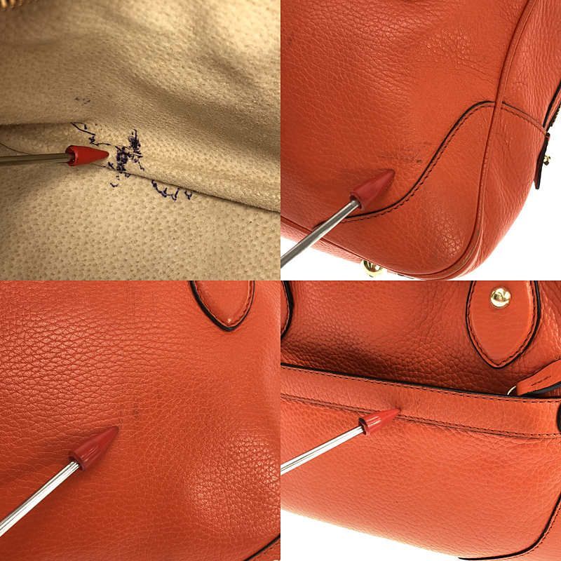 【美品】J&M DAVIDSON MINI MIA 　赤 DAVIDSON J&amp;M MIA 南京錠 保存袋 ハンドバッグ